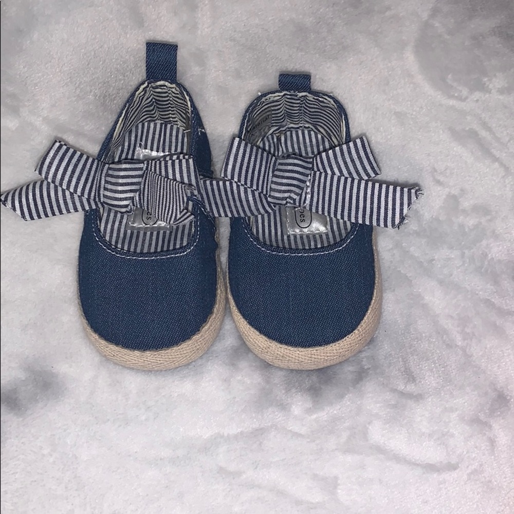 Denim baby shoes
